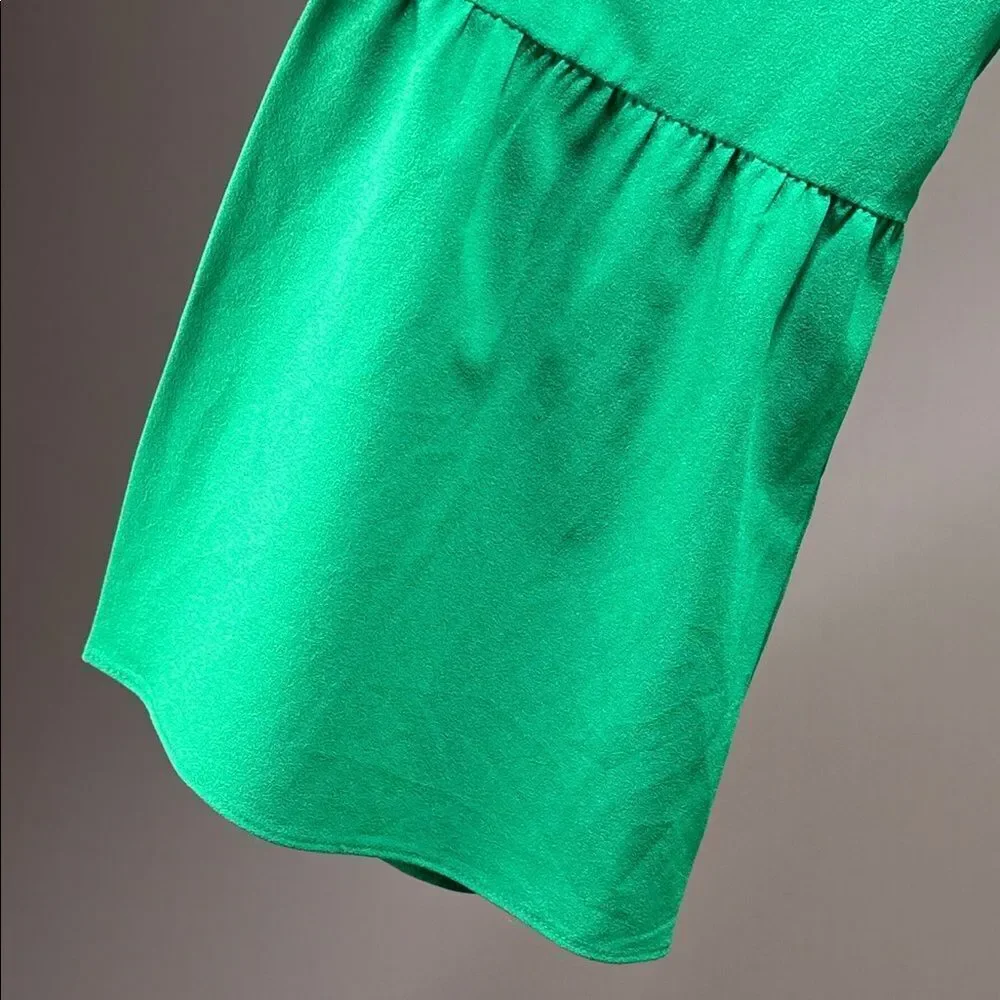 J. Crew Vibrant Green Blouse (rack15)